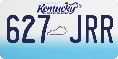 KY license plate 627JRR