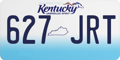 KY license plate 627JRT