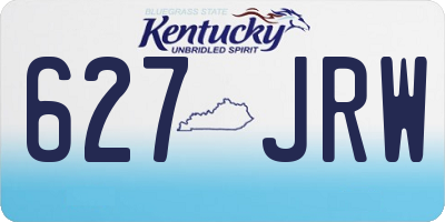 KY license plate 627JRW