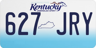 KY license plate 627JRY
