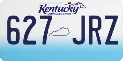 KY license plate 627JRZ
