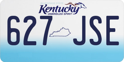 KY license plate 627JSE