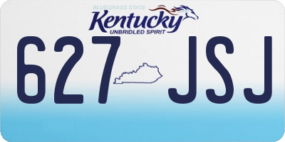 KY license plate 627JSJ