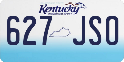 KY license plate 627JSO