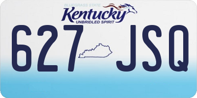 KY license plate 627JSQ