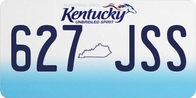 KY license plate 627JSS