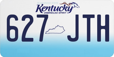 KY license plate 627JTH
