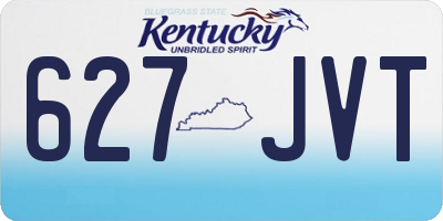KY license plate 627JVT