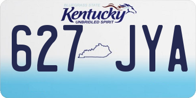 KY license plate 627JYA