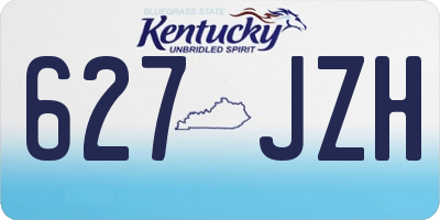 KY license plate 627JZH