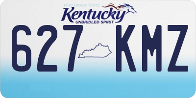 KY license plate 627KMZ