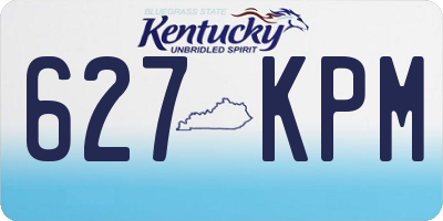 KY license plate 627KPM