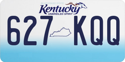 KY license plate 627KQQ