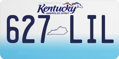 KY license plate 627LIL
