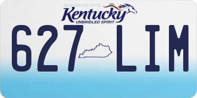 KY license plate 627LIM