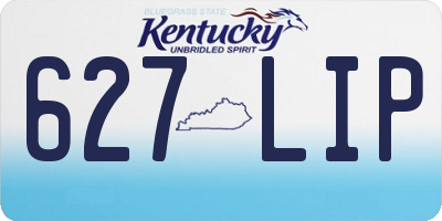 KY license plate 627LIP
