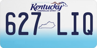 KY license plate 627LIQ