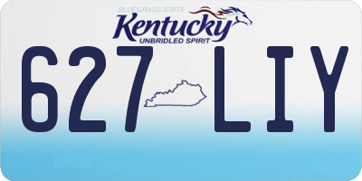 KY license plate 627LIY