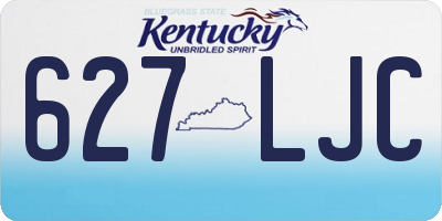 KY license plate 627LJC