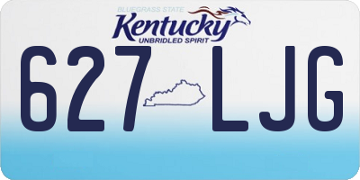KY license plate 627LJG