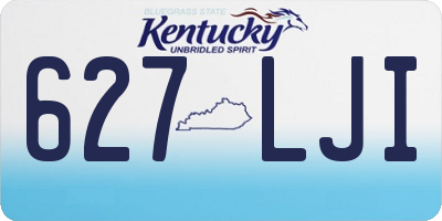 KY license plate 627LJI
