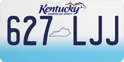KY license plate 627LJJ