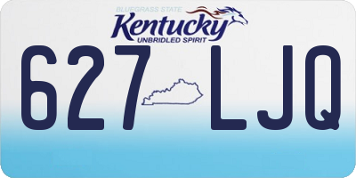 KY license plate 627LJQ