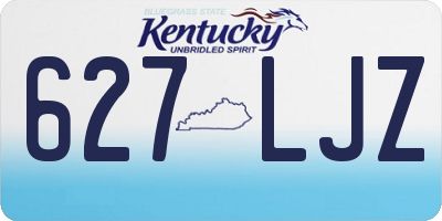 KY license plate 627LJZ
