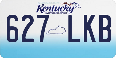 KY license plate 627LKB