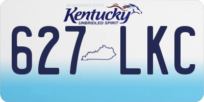 KY license plate 627LKC