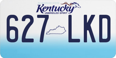 KY license plate 627LKD