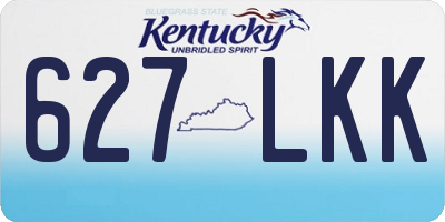 KY license plate 627LKK