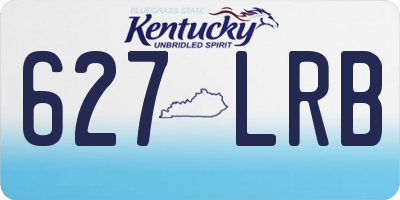 KY license plate 627LRB