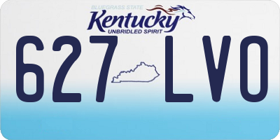 KY license plate 627LVO
