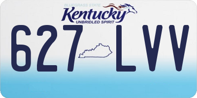 KY license plate 627LVV