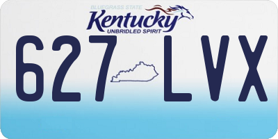 KY license plate 627LVX