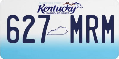 KY license plate 627MRM
