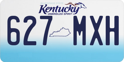 KY license plate 627MXH