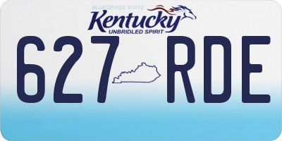 KY license plate 627RDE