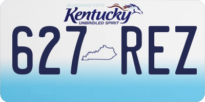 KY license plate 627REZ