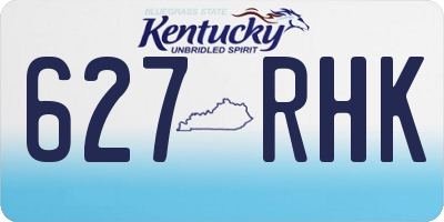 KY license plate 627RHK