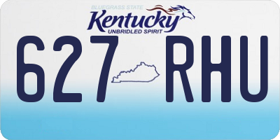 KY license plate 627RHU