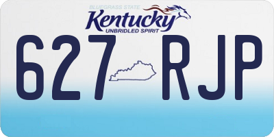 KY license plate 627RJP
