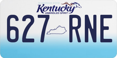 KY license plate 627RNE