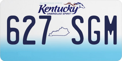 KY license plate 627SGM