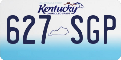 KY license plate 627SGP