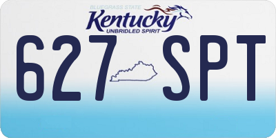 KY license plate 627SPT