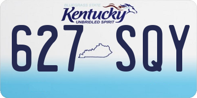 KY license plate 627SQY