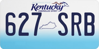 KY license plate 627SRB