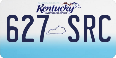KY license plate 627SRC